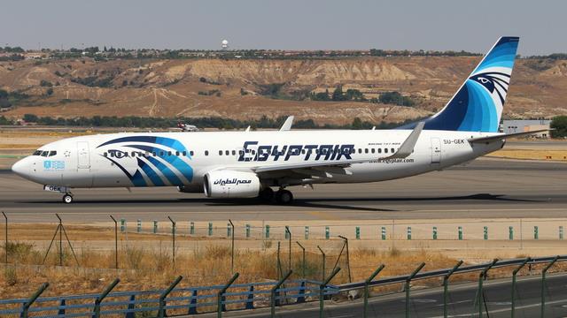 SU-GEK:Boeing 737-800:EgyptAir